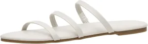CUSHIONAIRE Women's Capri slide Flip Flop Sandal with Memory Foam