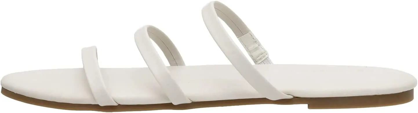 CUSHIONAIRE Women's Capri slide Flip Flop Sandal with Memory Foam