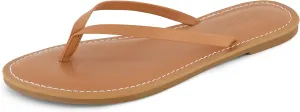 CUSHIONAIRE Women's Cora Flat Flip Flop Sandal with  Comfort