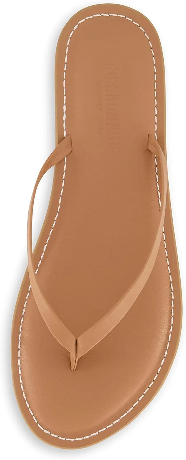 CUSHIONAIRE Women's Cora Flat Flip Flop Sandal with  Comfort