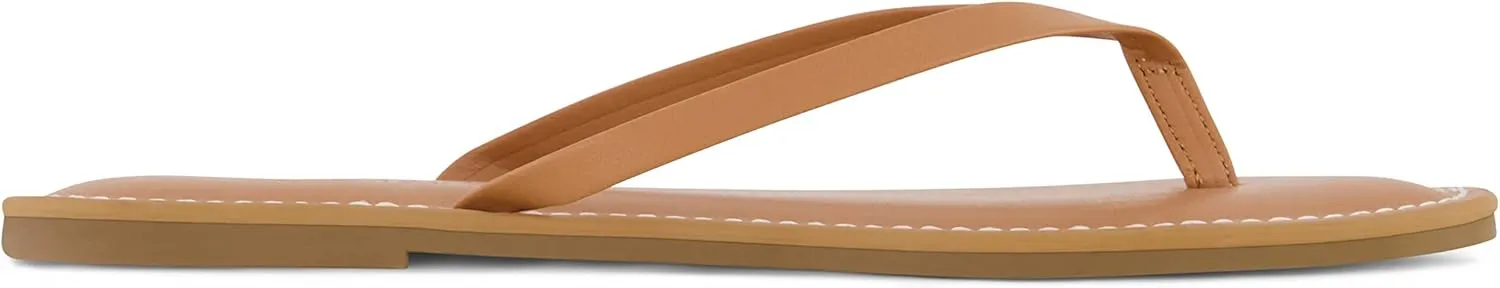 CUSHIONAIRE Women's Cora Flat Flip Flop Sandal with  Comfort