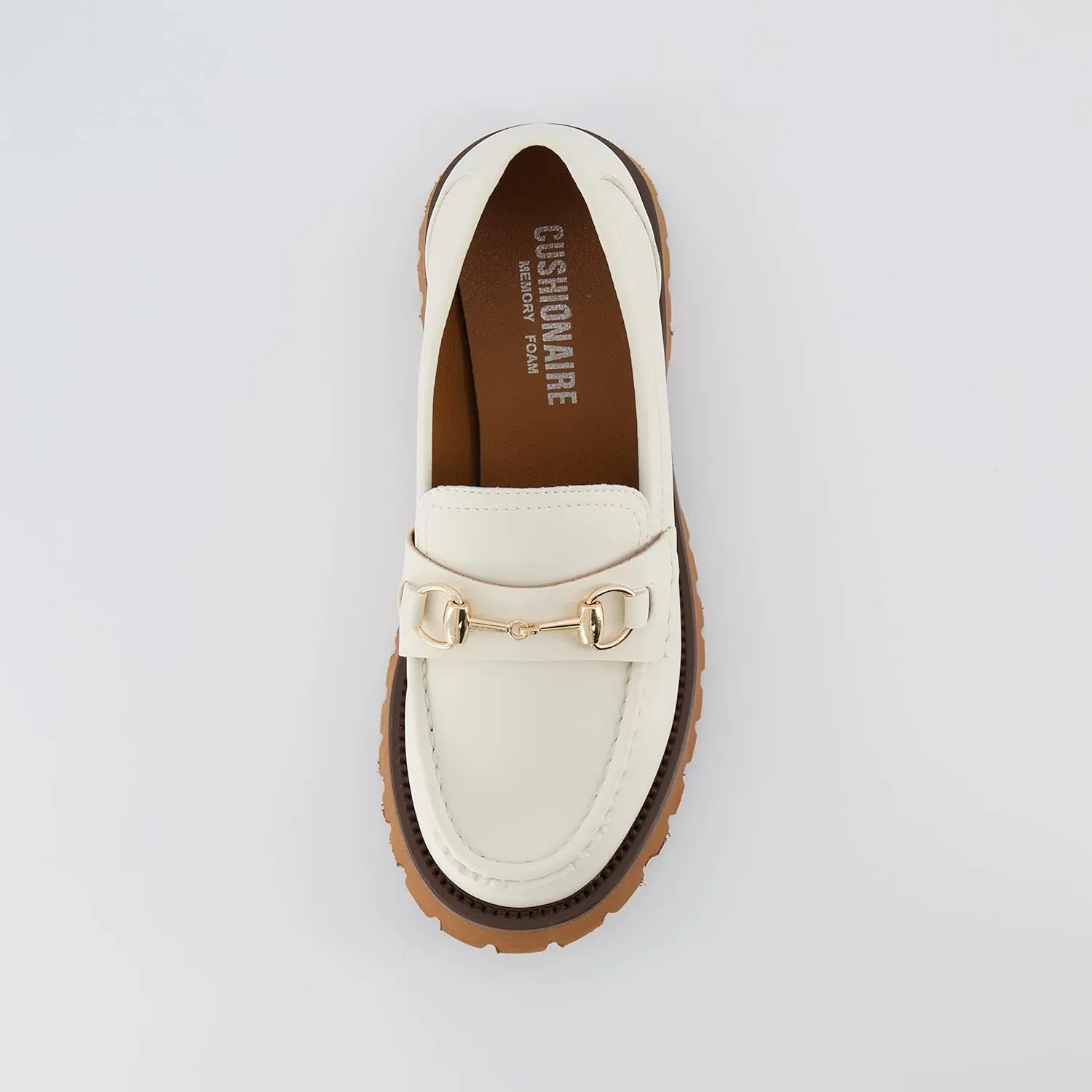CUSHIONAIRE Women's Dillan Buckle Slip on Loafer  Memory Foam