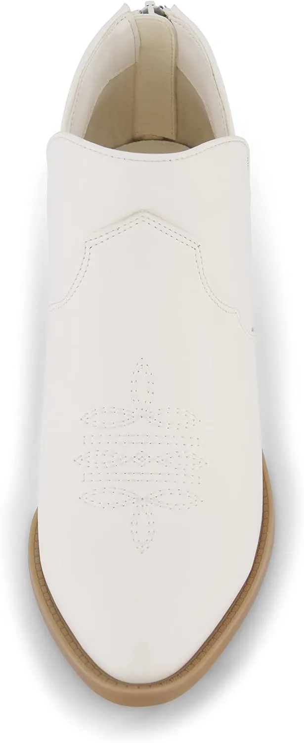CUSHIONAIRE Women's Rodeo Western Ankle Boot  Memory Foam, Wide Widths Available