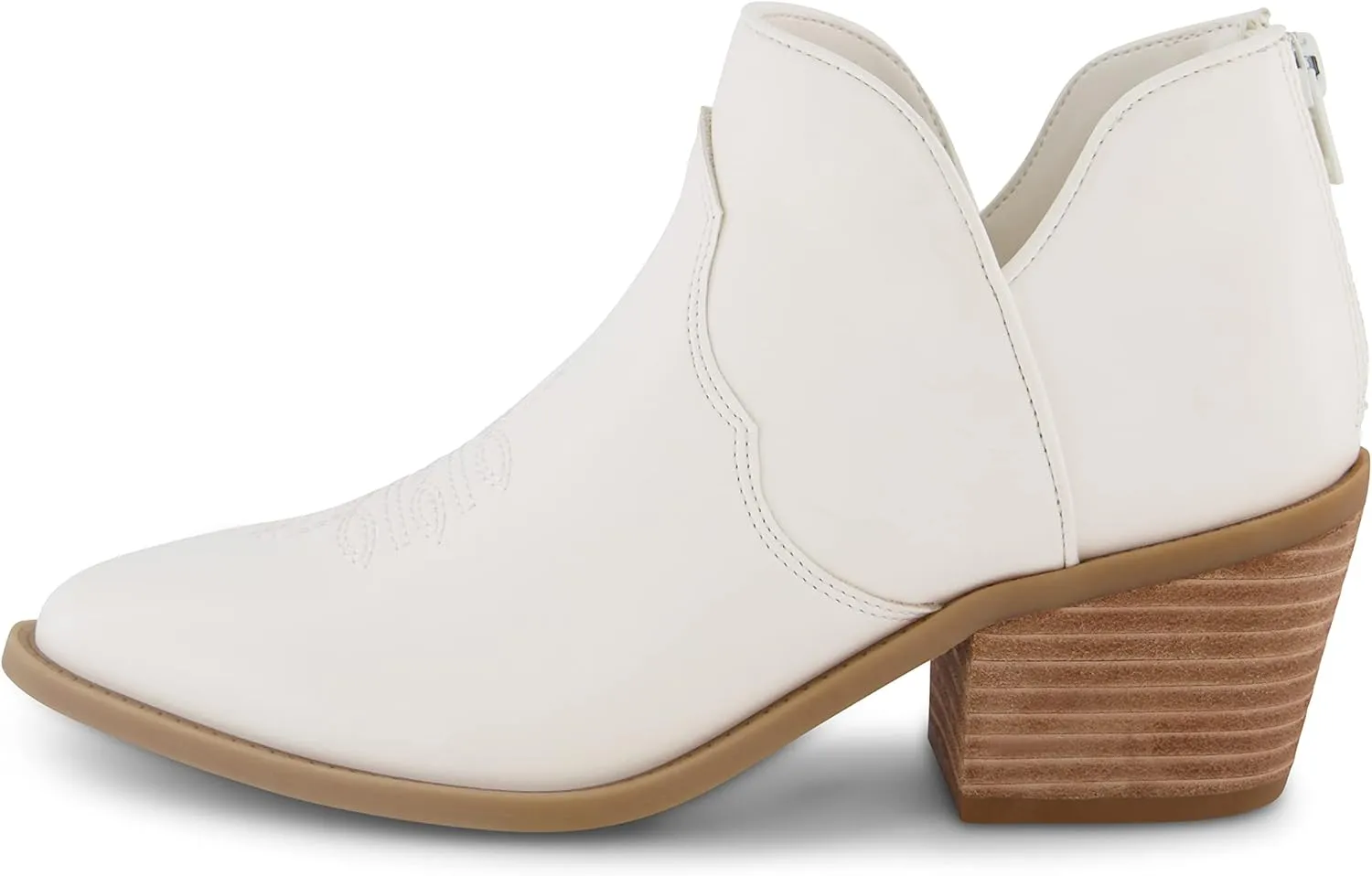 CUSHIONAIRE Women's Rodeo Western Ankle Boot  Memory Foam, Wide Widths Available