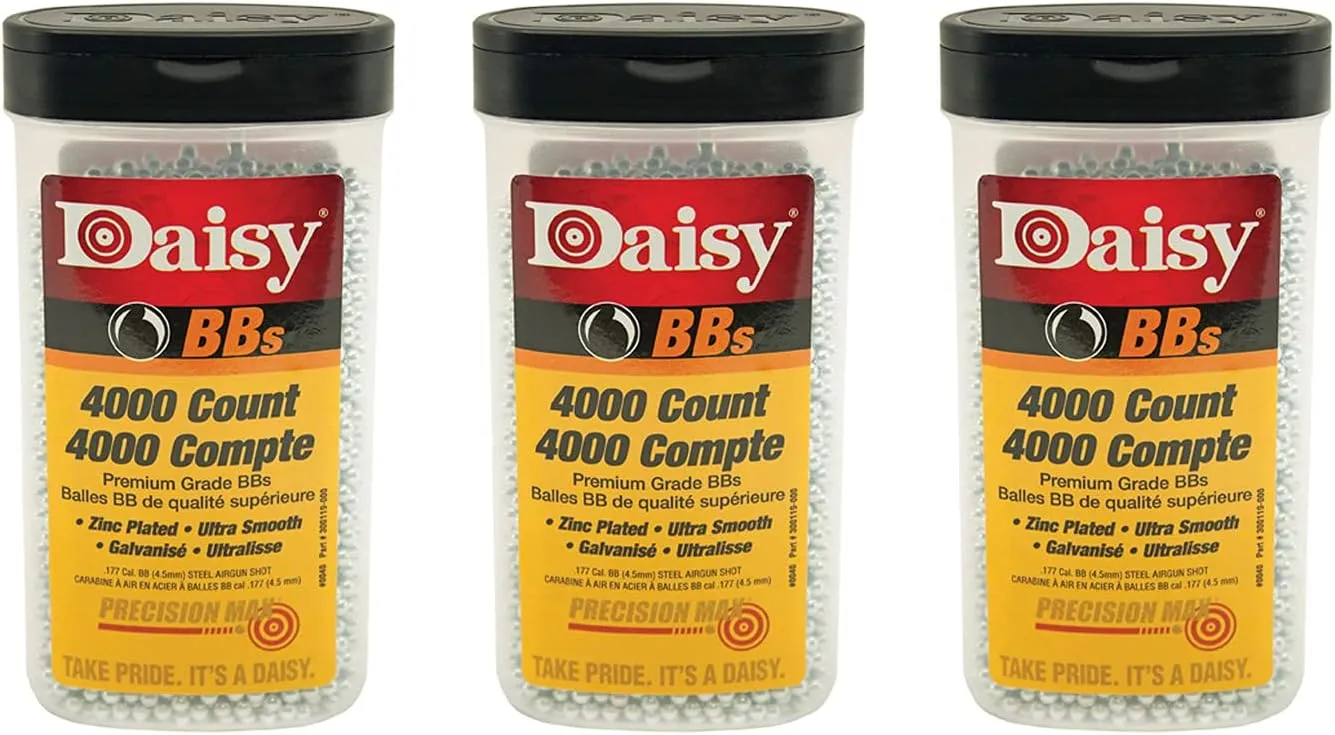 Daisy 4000-Count Precisionmax .177 Cal, 4.5 mm Premium Grade BBS Bottle