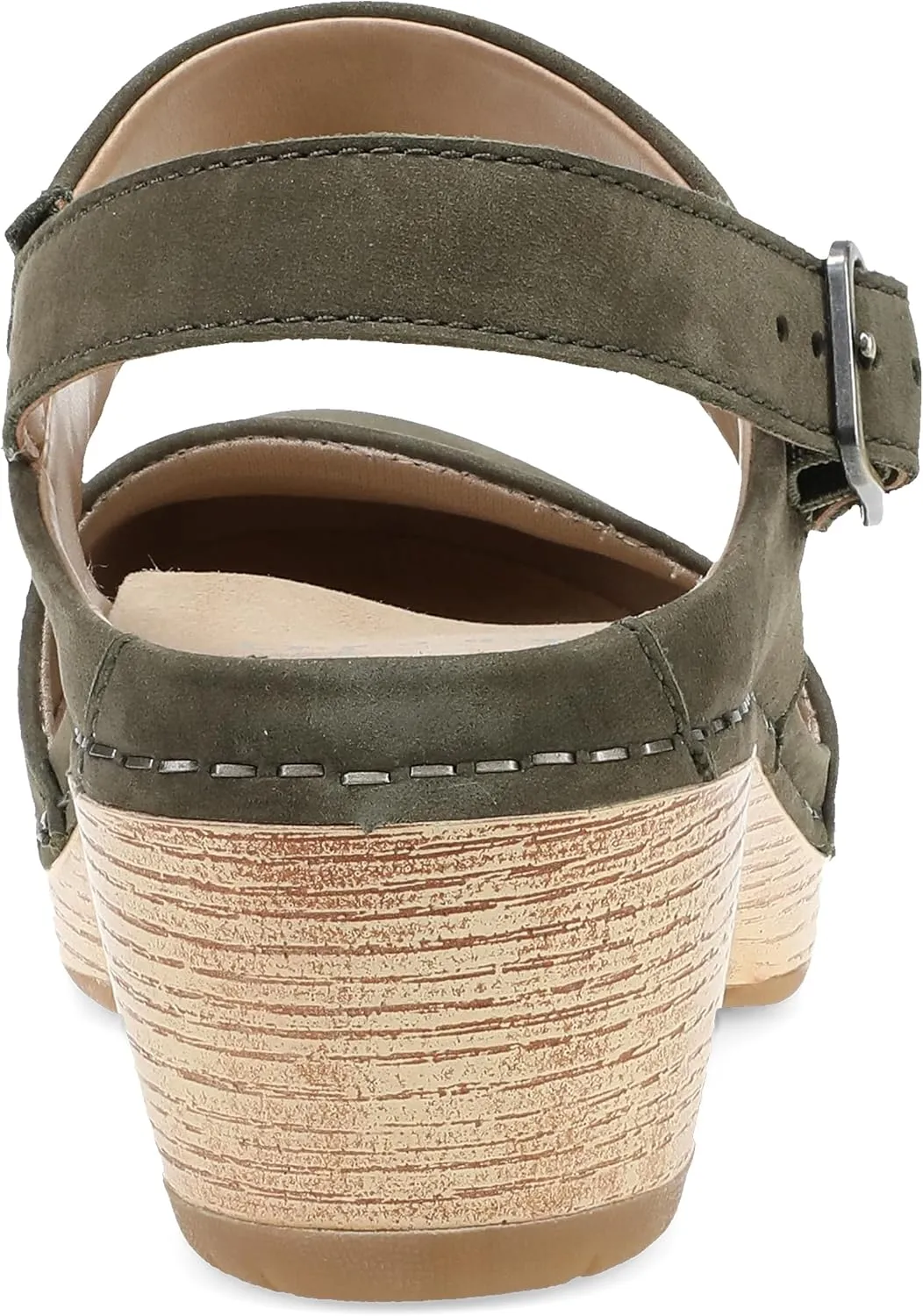 Dansko Lucia Closed-Toe Sandals for Women - Linings from Recycled Materials and Leather for Breathability- Lightweight Rubber Outsole for Long-Lasting Wear