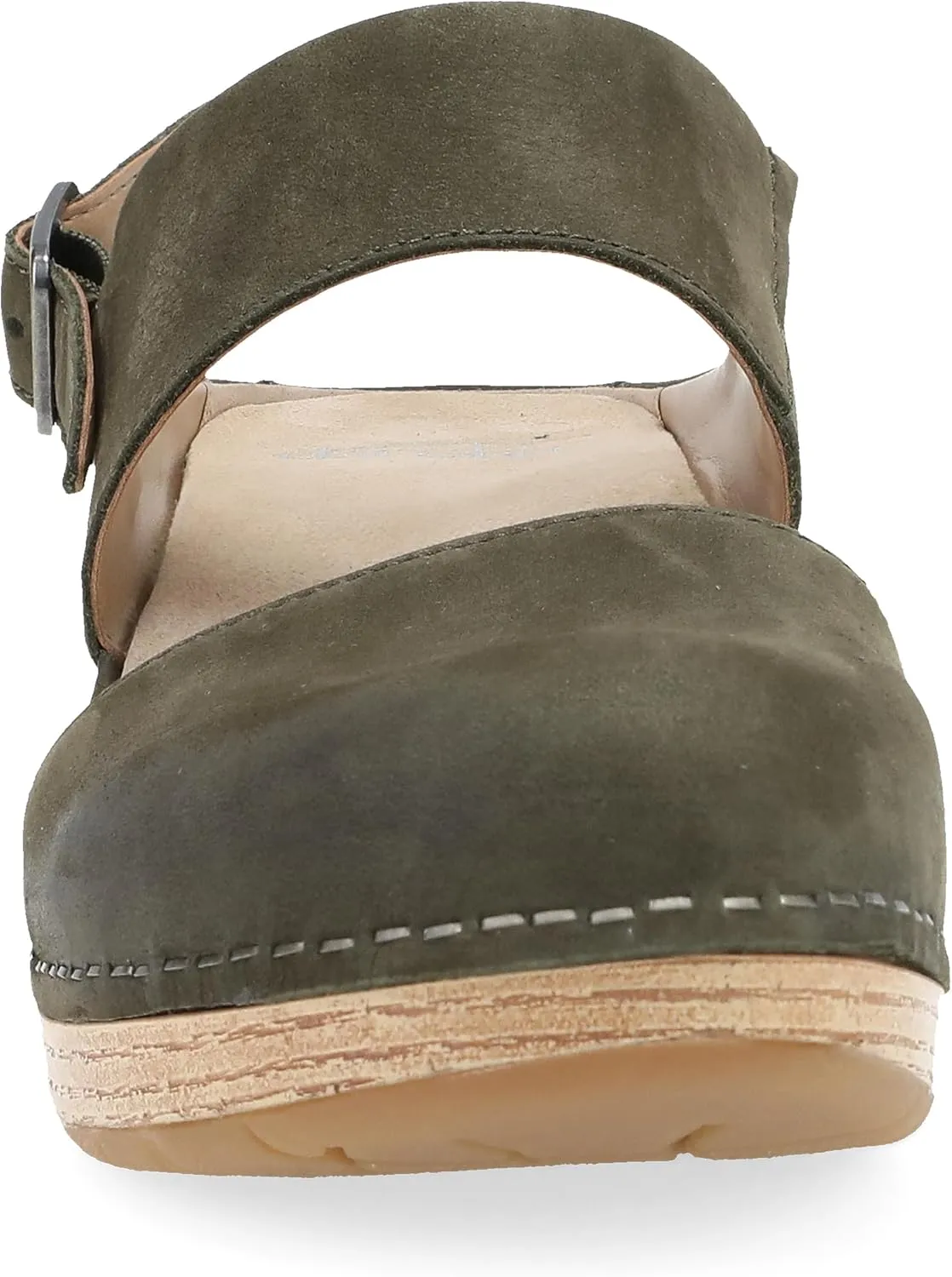 Dansko Lucia Closed-Toe Sandals for Women - Linings from Recycled Materials and Leather for Breathability- Lightweight Rubber Outsole for Long-Lasting Wear