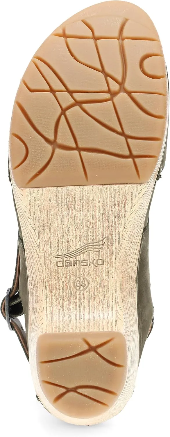 Dansko Lucia Closed-Toe Sandals for Women - Linings from Recycled Materials and Leather for Breathability- Lightweight Rubber Outsole for Long-Lasting Wear