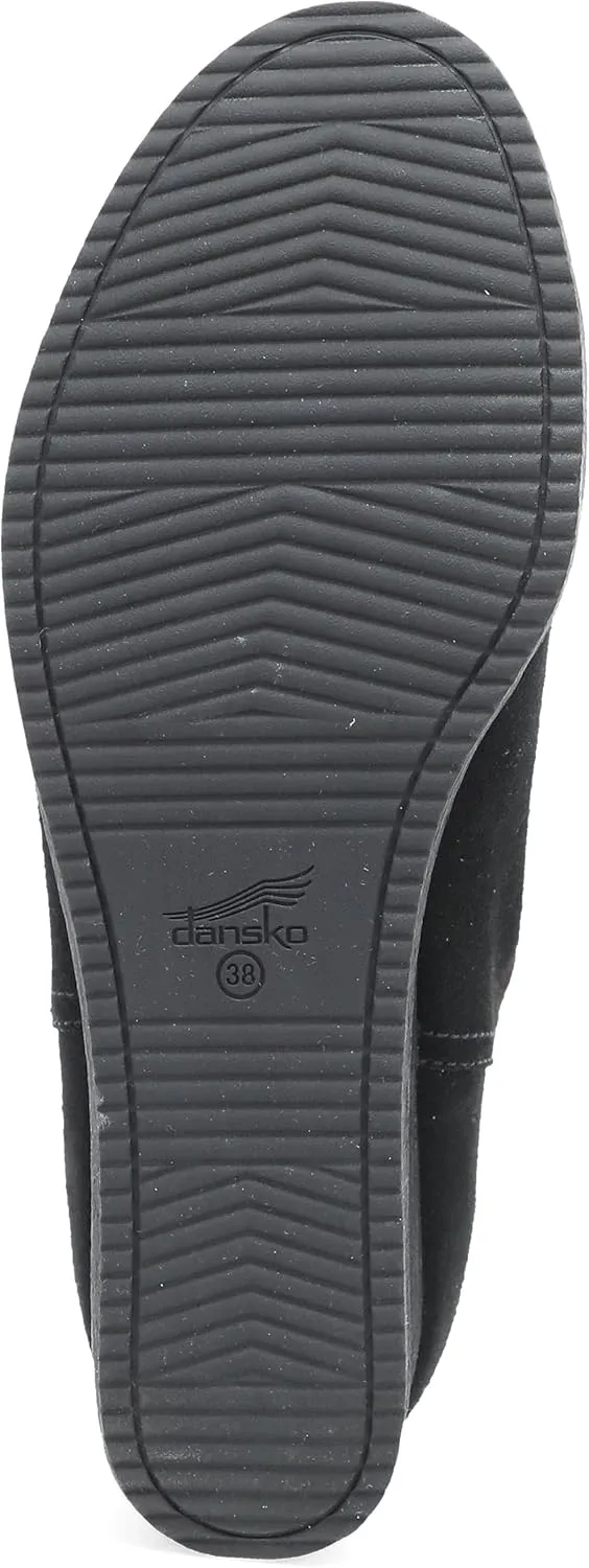 Dansko Stephanie Wedge Bootie for Women - Durable Waterproof Leathers and Leather-Stacked Heel