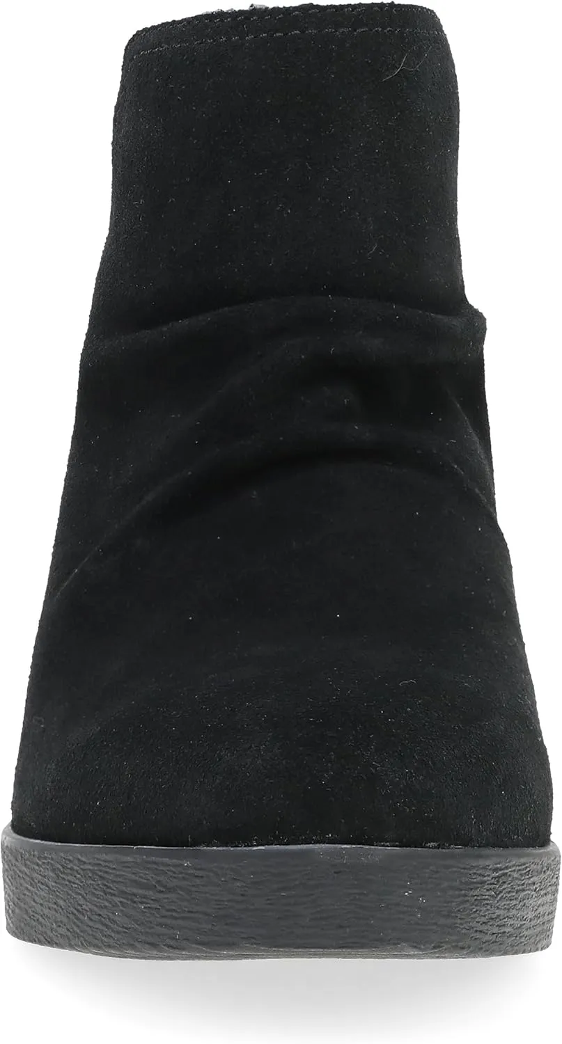 Dansko Stephanie Wedge Bootie for Women - Durable Waterproof Leathers and Leather-Stacked Heel