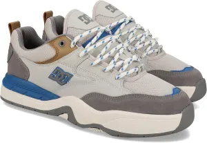 DC Men's Ascend Skate Shoe, Grey/TAN/Blue, 10.5