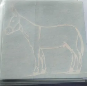 Decal - Full Body Donkey Silhouette