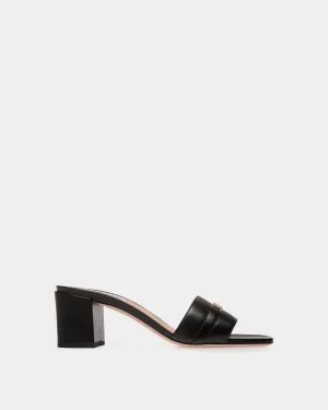 Deco Sandal in Black Leather