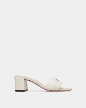 Deco Sandal in White Leather