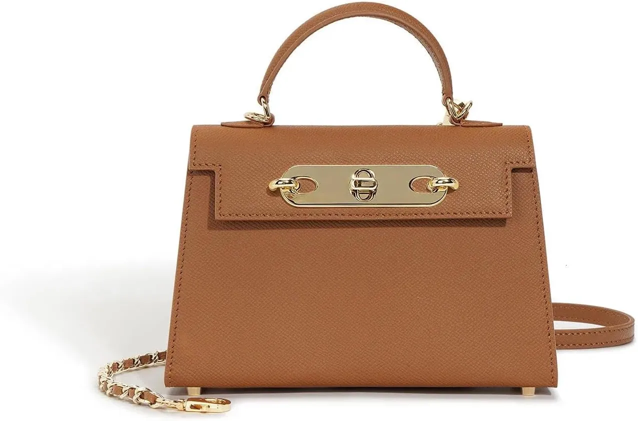 Designer Totes Versatile Cowhide Letter Chain Flip Small Square Commuter Mini Bag Handbag for Women Totes Bags