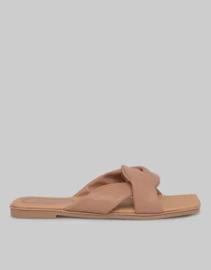 Details Cross Strap Slipper Sandals Woman