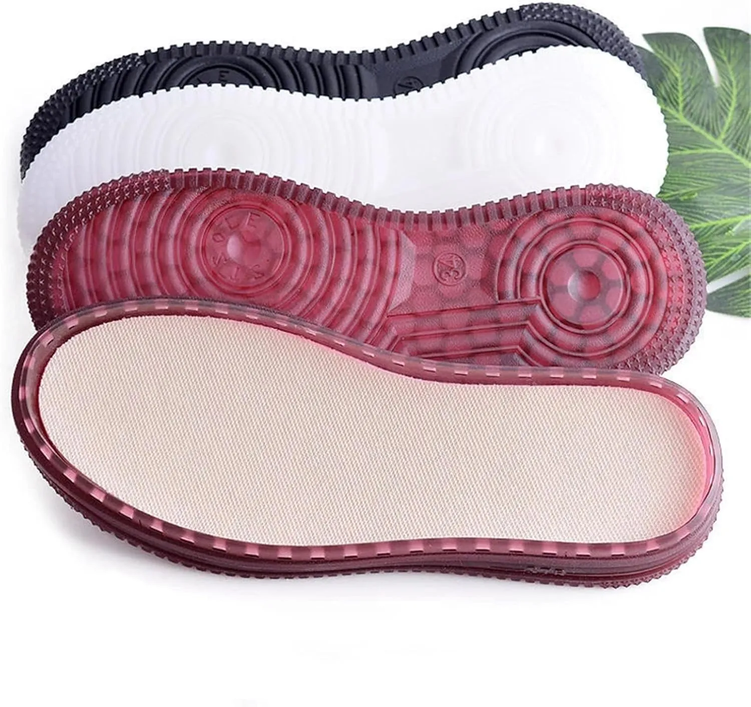 Diy Hand Knitting Materials Slippers Crystal Sole Rubber Outsole Crochet Needles Indoor Slippers