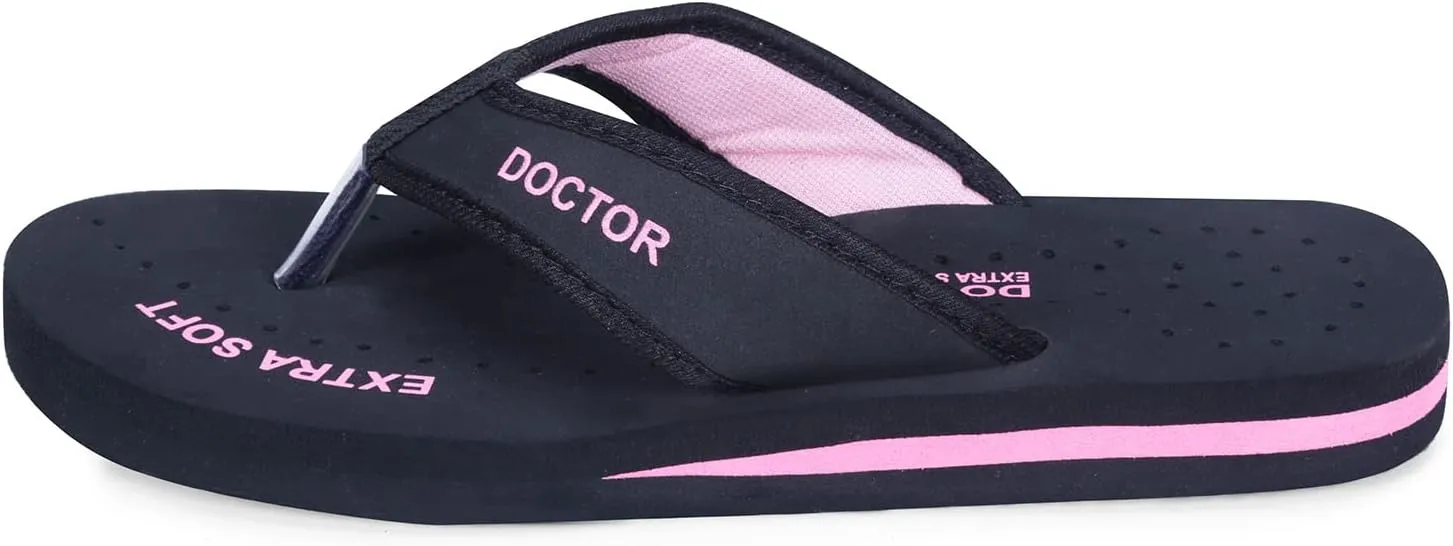 Doctor Slippers for Women Orthopedic Diabetic Pregnancy Non Slip Lightweight Comfortable Flat Casual Stylish Dr Chappals and House Flip flops For Ladies and Girl’s D-22