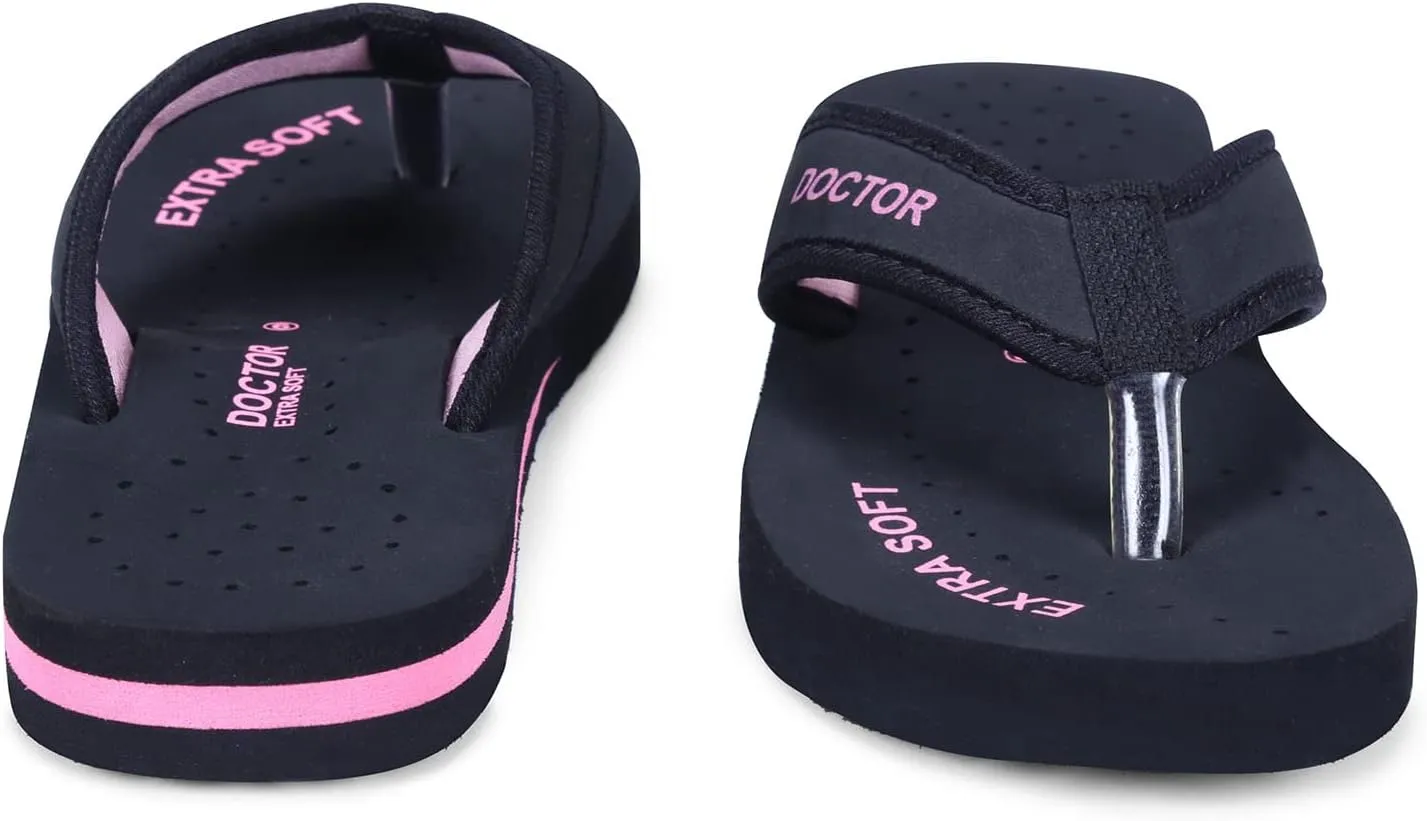 Doctor Slippers for Women Orthopedic Diabetic Pregnancy Non Slip Lightweight Comfortable Flat Casual Stylish Dr Chappals and House Flip flops For Ladies and Girl’s D-22