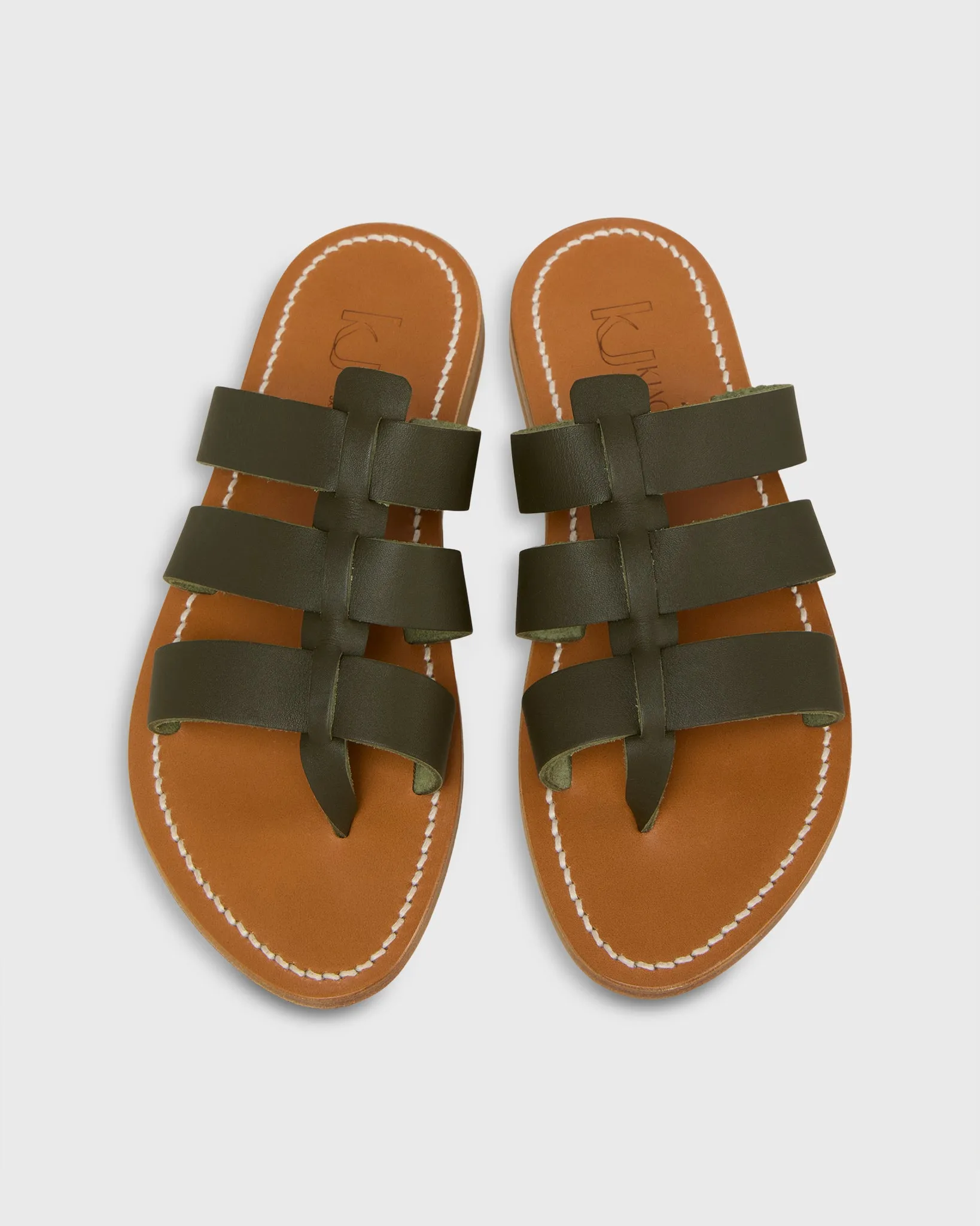 Dolon Sandal in Khaki Leather