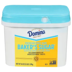 Domino Pure Cane Ultrafine Granulated Baker's Sugar™, 3.5 lb Easy Baking Tub