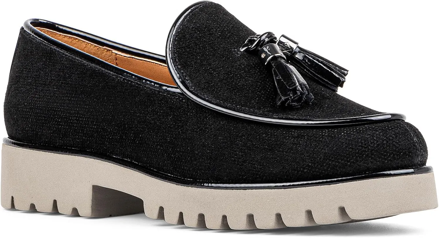Donald Pliner Women's Eclipse Dress Loafers, Slip-On Shoes, Comfortable Flats for Everyday Walk