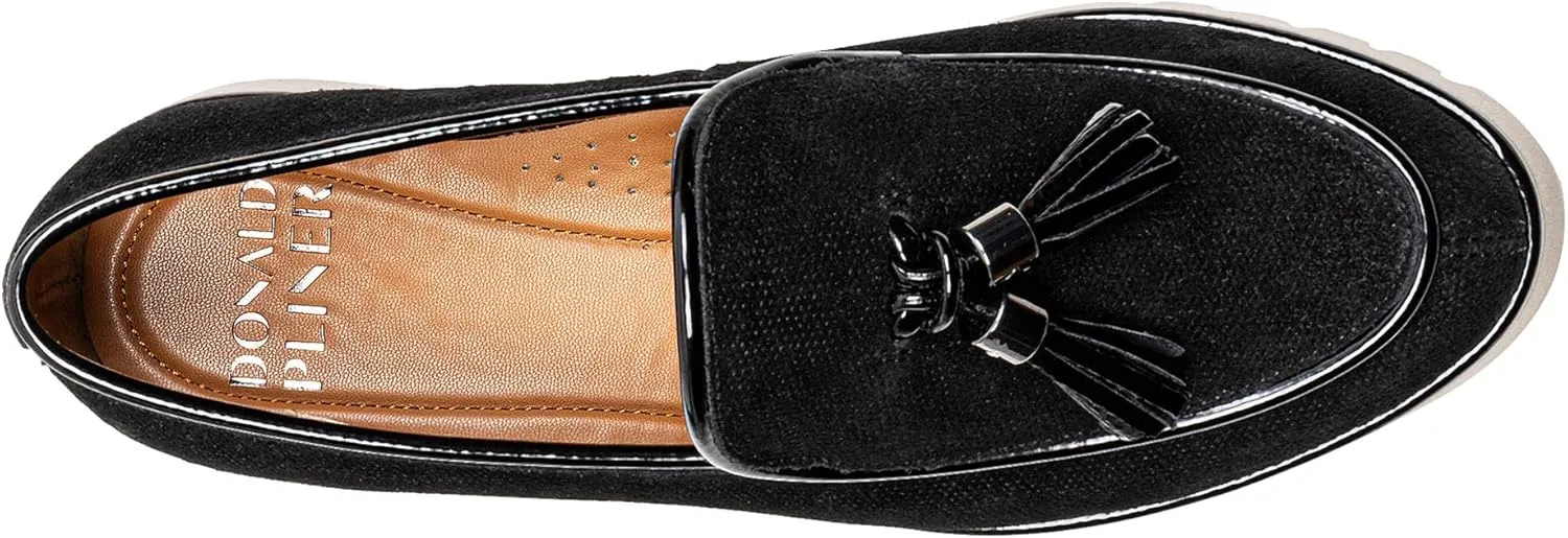 Donald Pliner Women's Eclipse Dress Loafers, Slip-On Shoes, Comfortable Flats for Everyday Walk