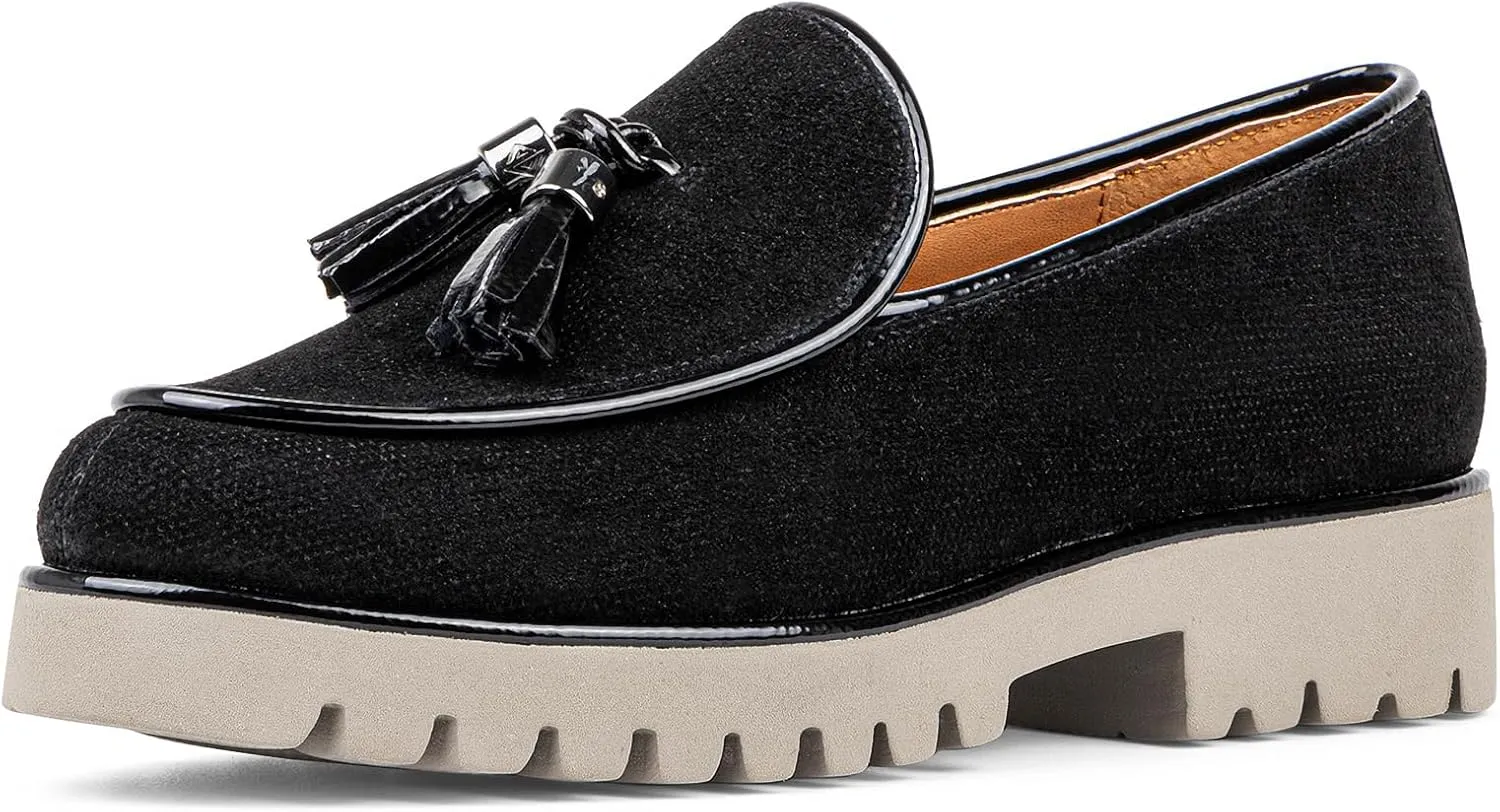 Donald Pliner Women's Eclipse Dress Loafers, Slip-On Shoes, Comfortable Flats for Everyday Walk