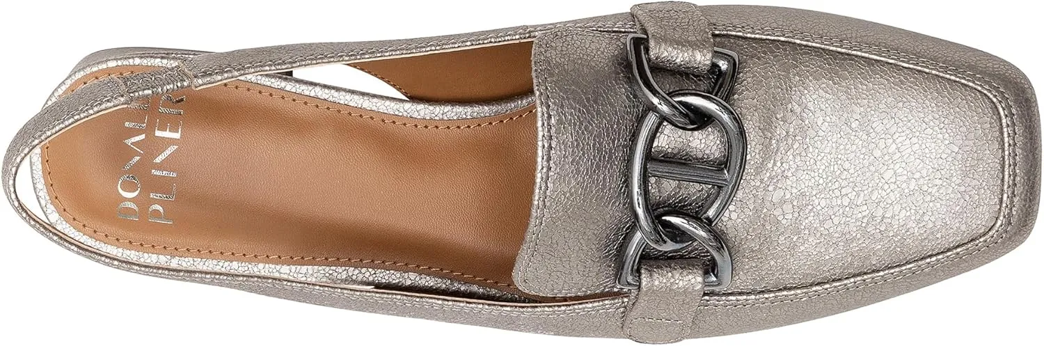 Donald Pliner Women’s Tegan Slingback Loafer Pump Heel – 1.5” Low Flared Heel Shoes for Comfort, Slip On Women’s Heels