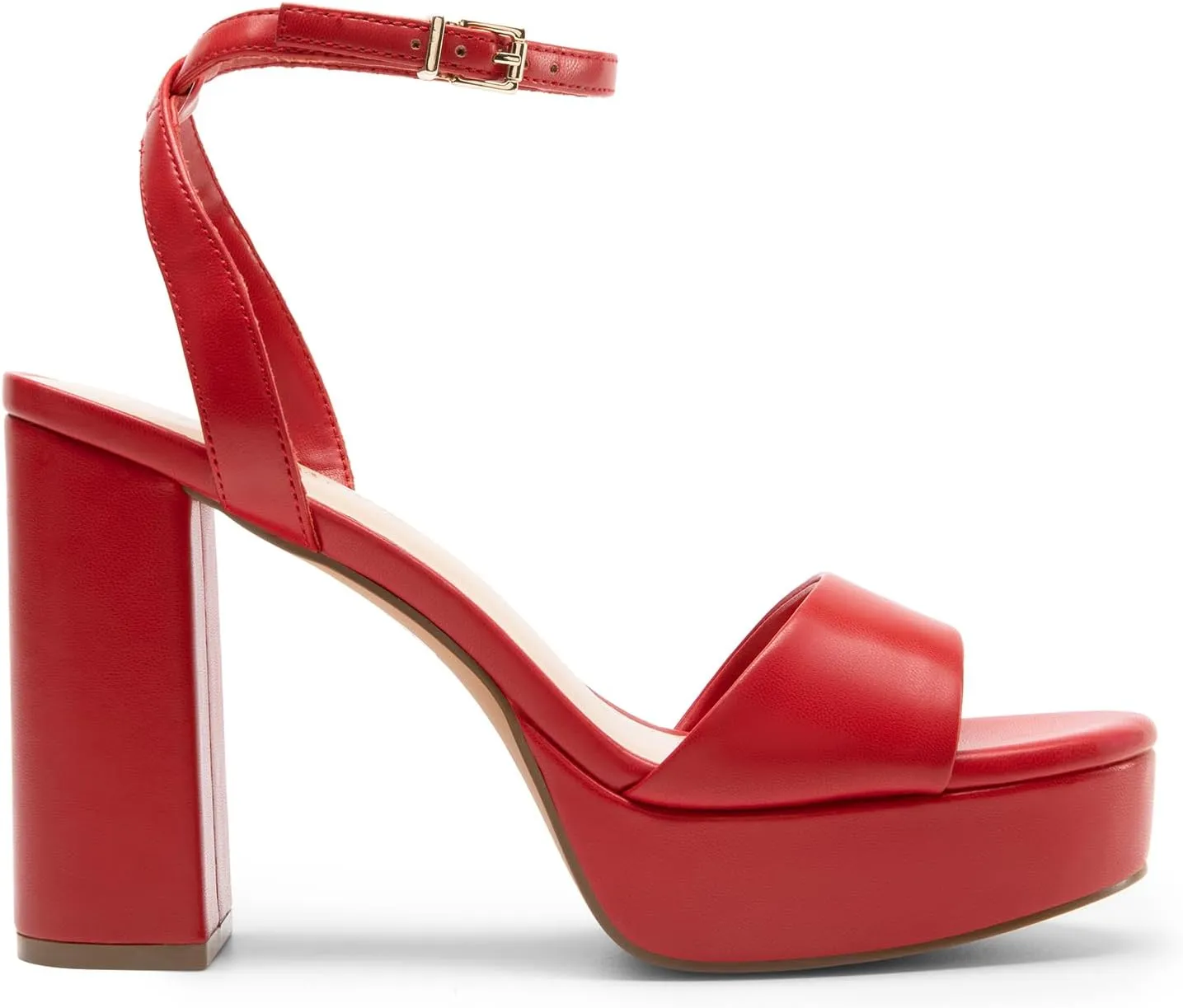 DREAM PAIRS Platform High Heels for Women Chunky Round Open Toe Ankle Strap Stylish Heeled Sandals for Party Prom Wedding
