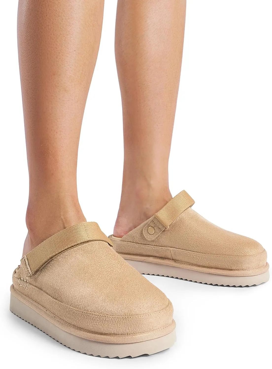 DREAM PAIRS Women's Clog Slippers Women's Platform Clogs for Women Mules Slip on Shoes Adjustable