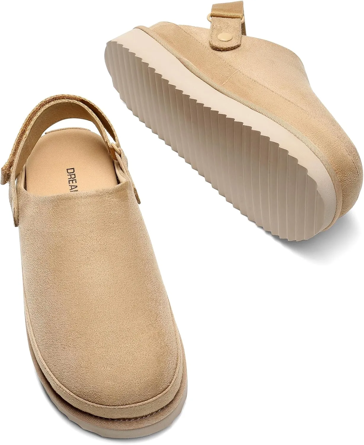 DREAM PAIRS Women's Clog Slippers Women's Platform Clogs for Women Mules Slip on Shoes Adjustable