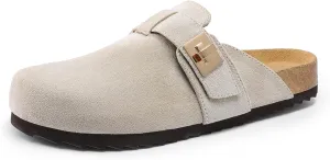 DREAM PAIRS Women's Clogs for Women Mules Cork Footbed Slip-On Shoes with Arch Support