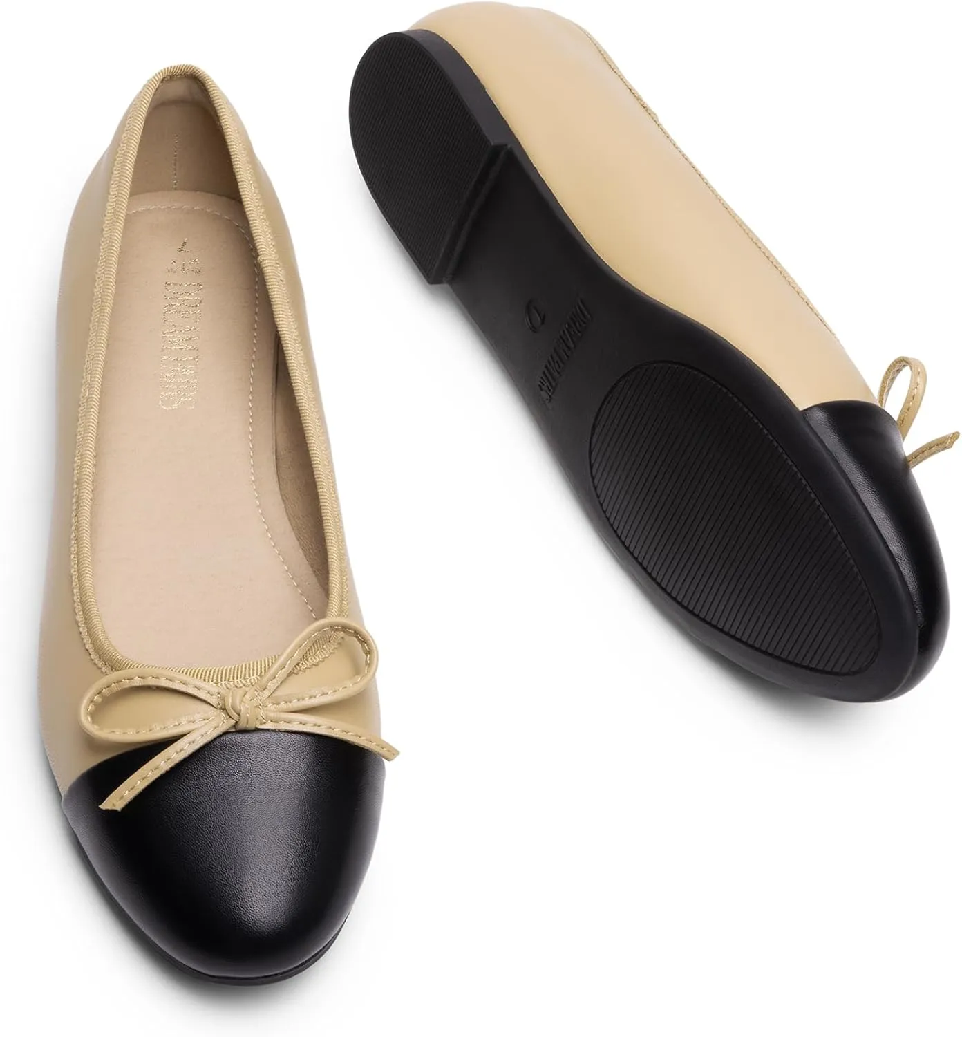 DREAM PAIRS Women's Flats, Round Toe Ballet Flats, Comfortable Slip-on Dressy Business Casual Work Office Ballerina Flat Dress Shoes