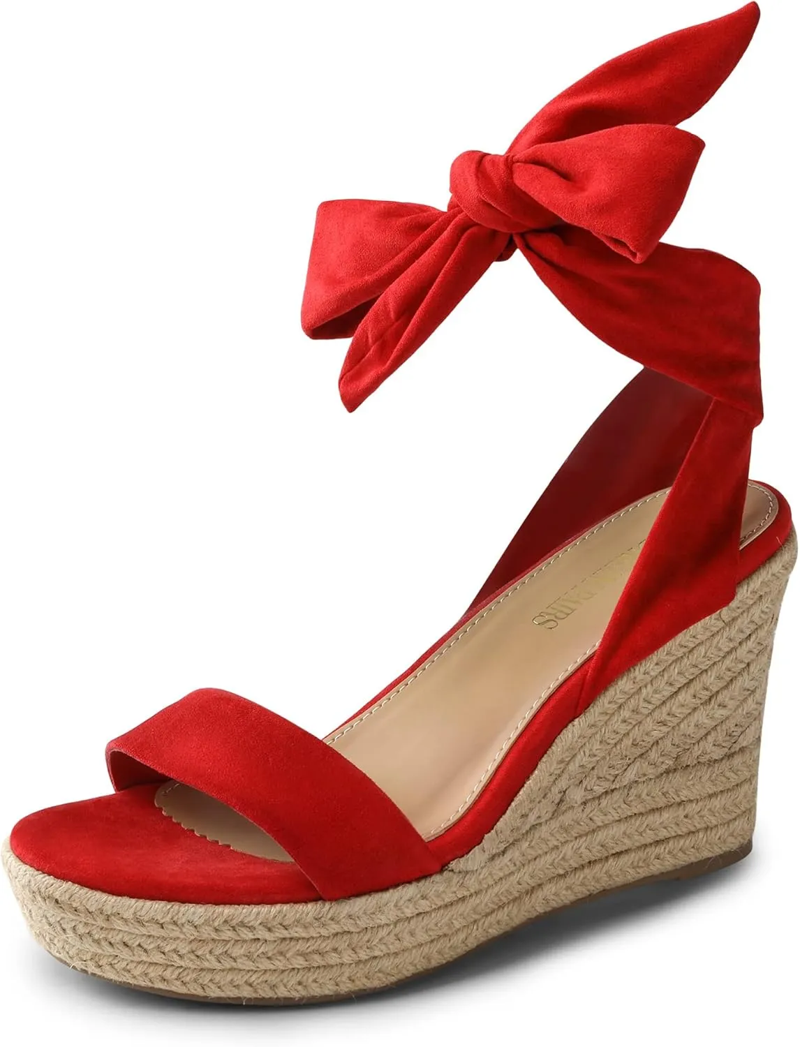 DREAM PAIRS Womens Open Toe Espadrilles Wedges Tie Lace Up Cute Ankle Strap Platform Sandals Dressy Shoes