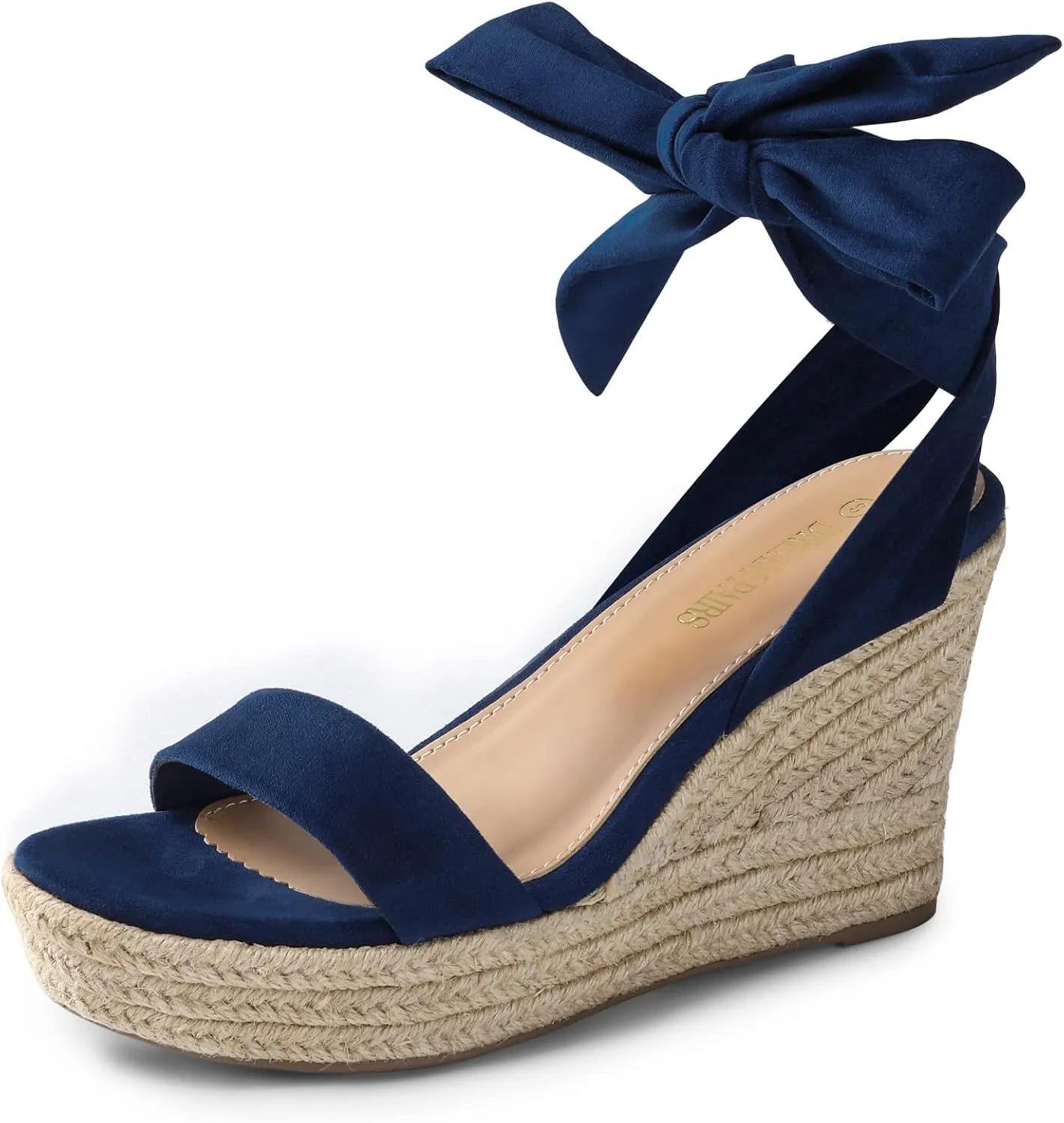 DREAM PAIRS Womens Open Toe Espadrilles Wedges Tie Lace Up Cute Ankle Strap Platform Sandals Dressy Shoes