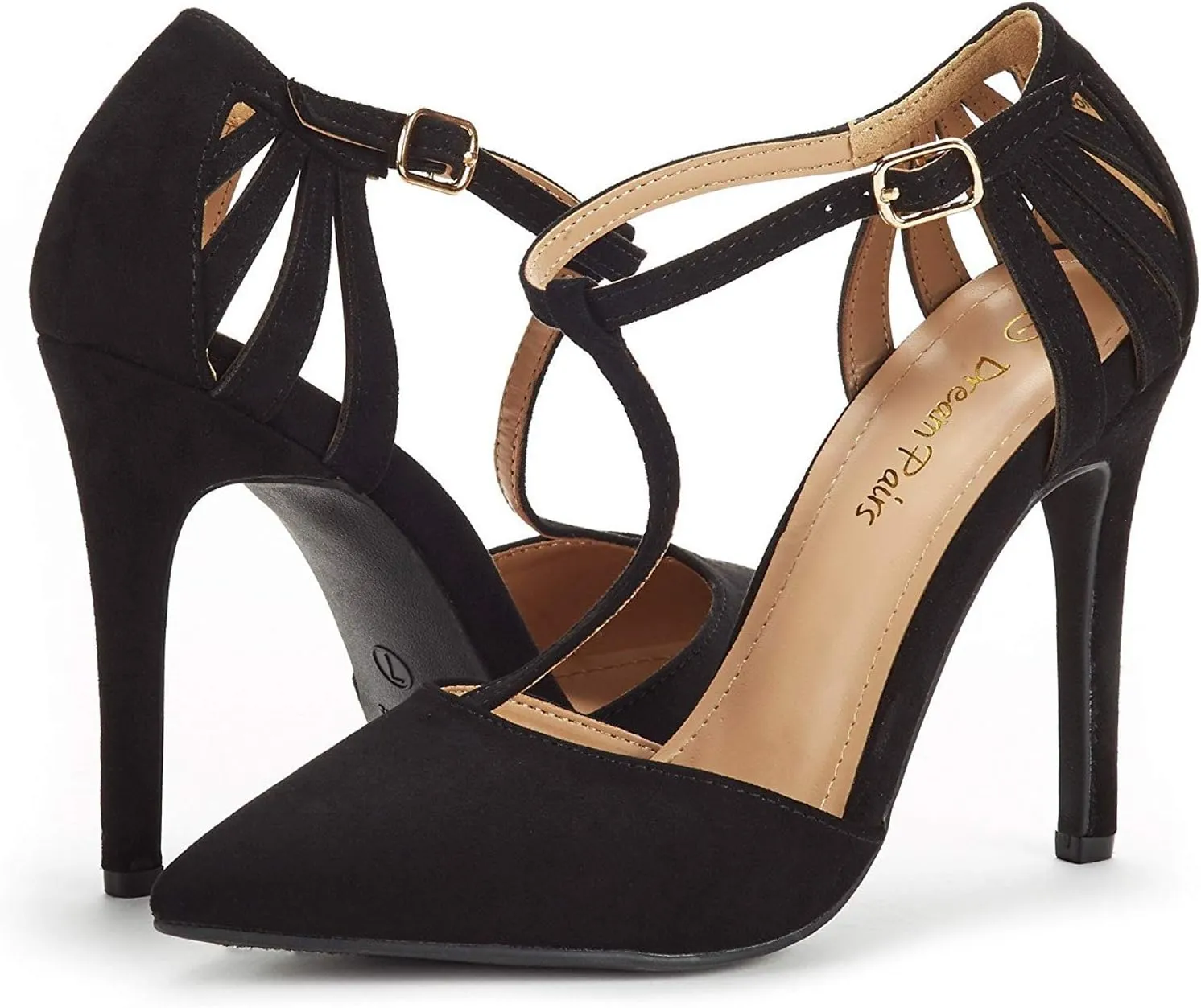 DREAM PAIRS Women's Oppointed-Mary Pump Shoe
