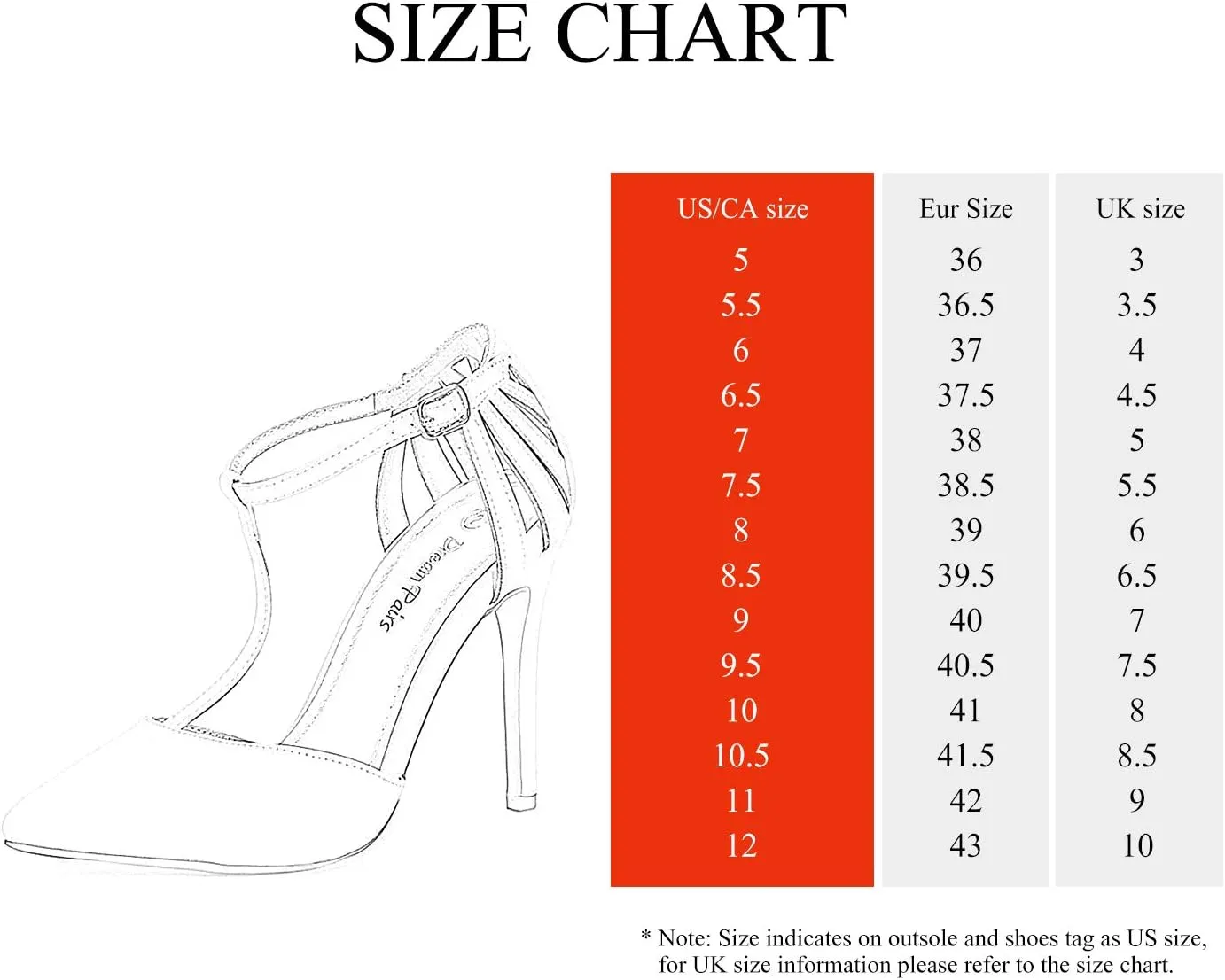 DREAM PAIRS Women's Oppointed-Mary Pump Shoe