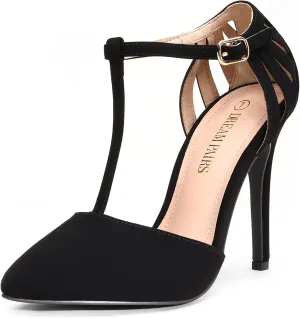 DREAM PAIRS Women's Oppointed-Mary Pump Shoe