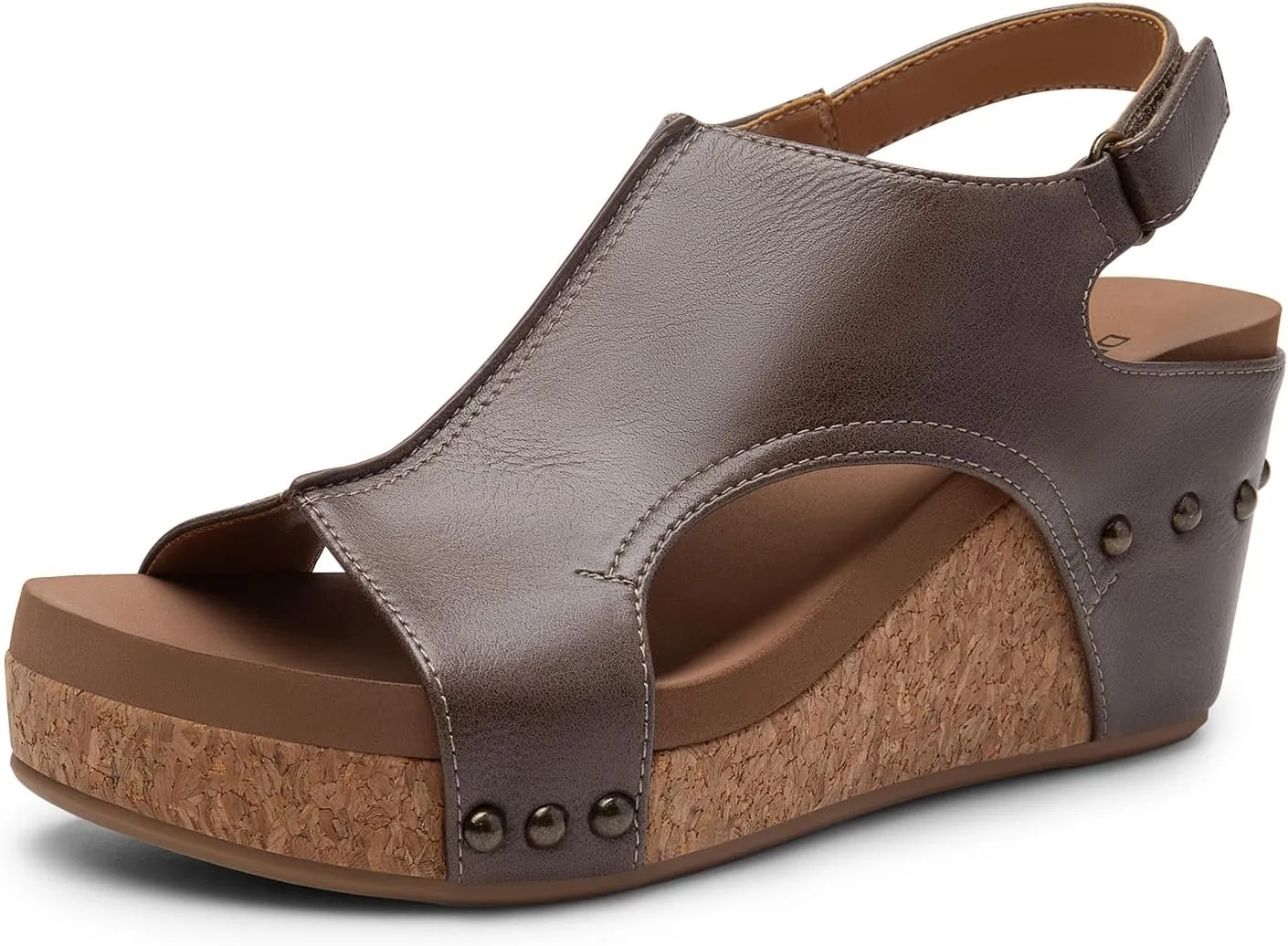 DREAM PAIRS Women's Platform Wedge Sandals, Comfortable Open-Toe Cork Casual & Dressy Summer Shoes