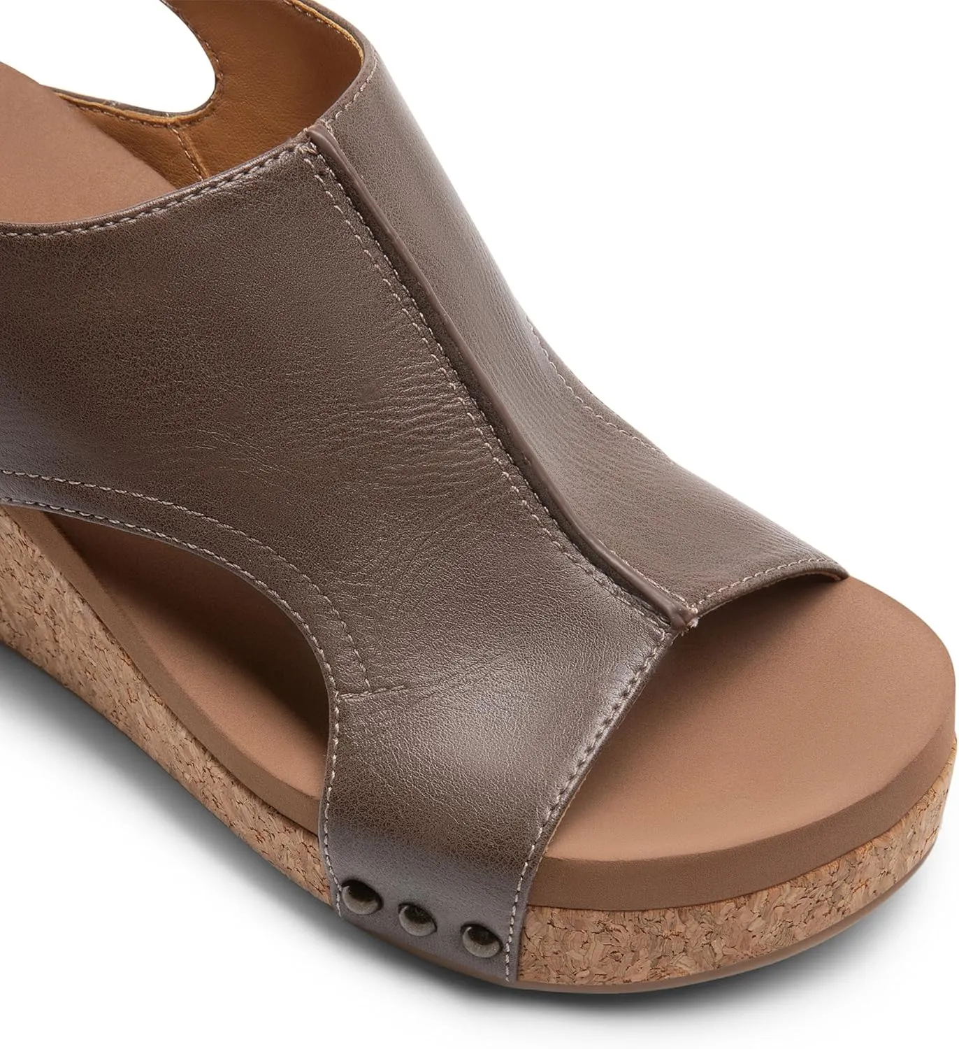 DREAM PAIRS Women's Platform Wedge Sandals, Comfortable Open-Toe Cork Casual & Dressy Summer Shoes