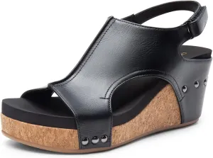 DREAM PAIRS Women's Platform Wedge Sandals, Comfortable Open-Toe Cork Casual & Dressy Summer Shoes