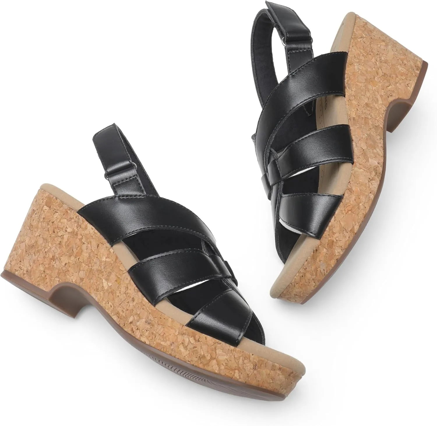 DREAM PAIRS Women's Wedge Sandals Comfortable Open Toe Platform Casual Dressy Cork Summer Dress Shoes
