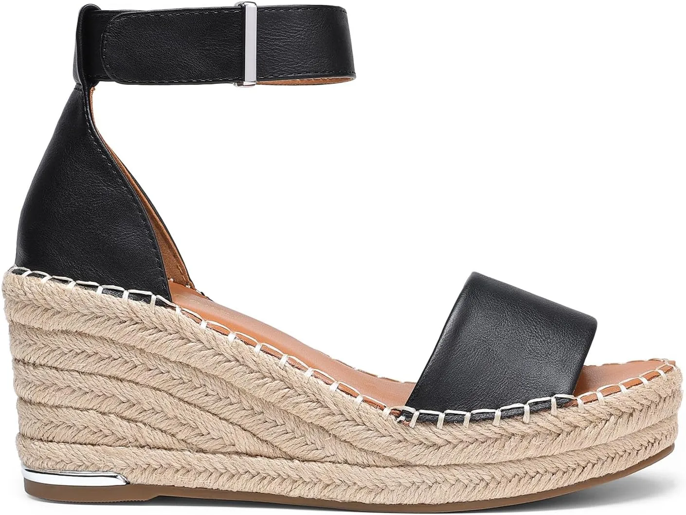 DREAM PAIRS Women's Wedge Sandals Open Toe Espadrilles Sandals Comfortable Dressy Ankle Strap Platform Sandals Suitable for Work Beach Summer Shoes