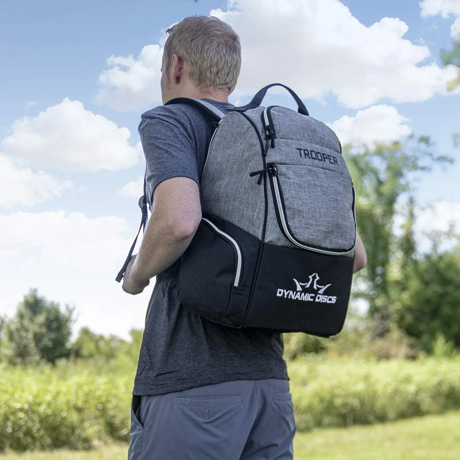 Dynamic Discs Trooper Disc Golf Bag | Large Frisbee Bags with 18  Discs Capacity | Lightweight & Durable Backpack | Great Gifts or Disc Golf Accessories for Men | Ideal for Beginners & Pro Players