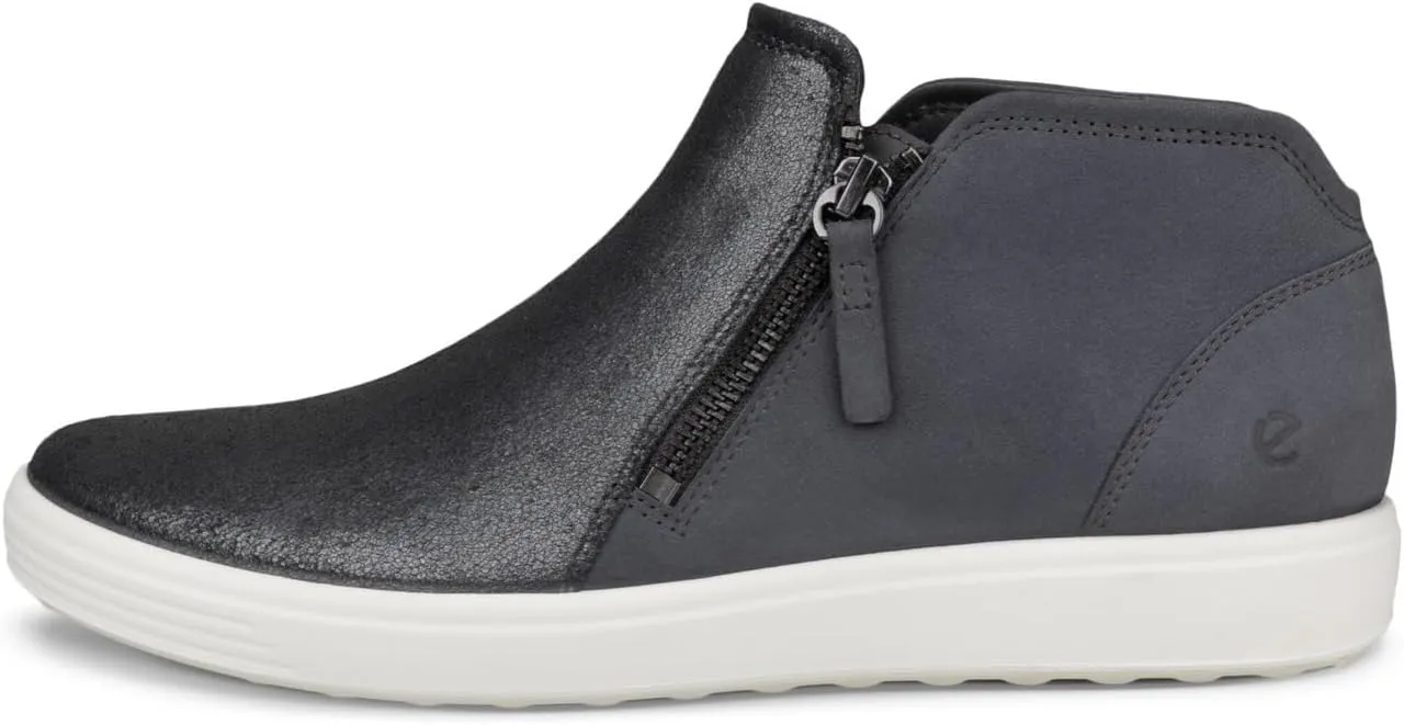 ECCO Women's Soft 7 Side Zip Bootie Sneaker