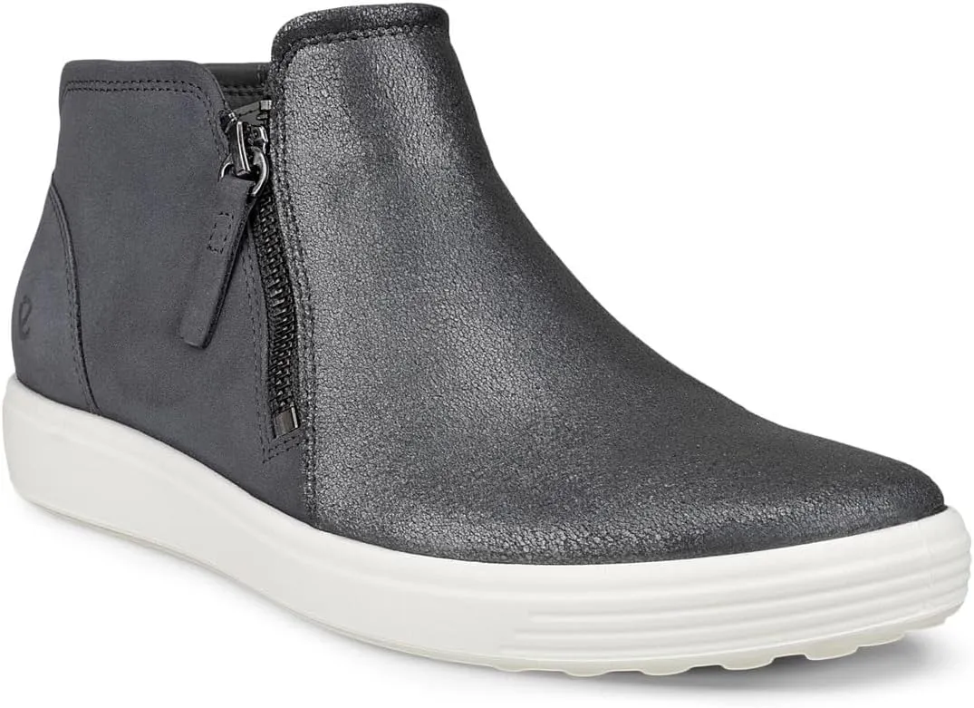 ECCO Women's Soft 7 Side Zip Bootie Sneaker