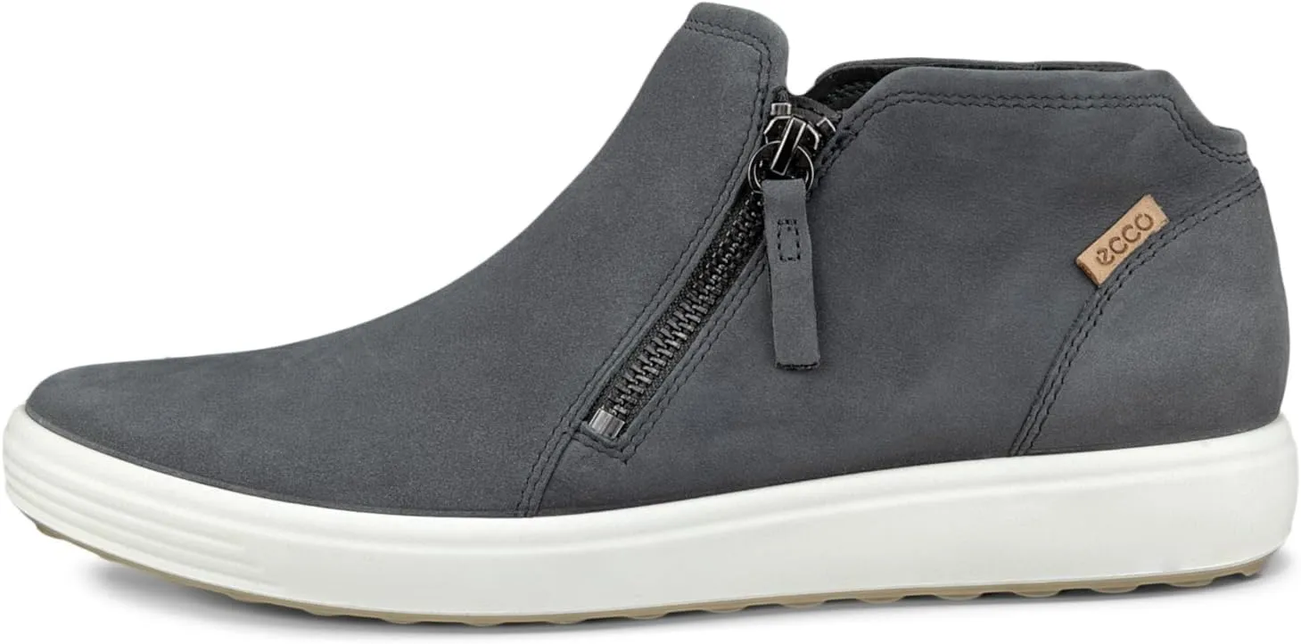 ECCO Women's Soft 7 Side Zip Bootie Sneaker