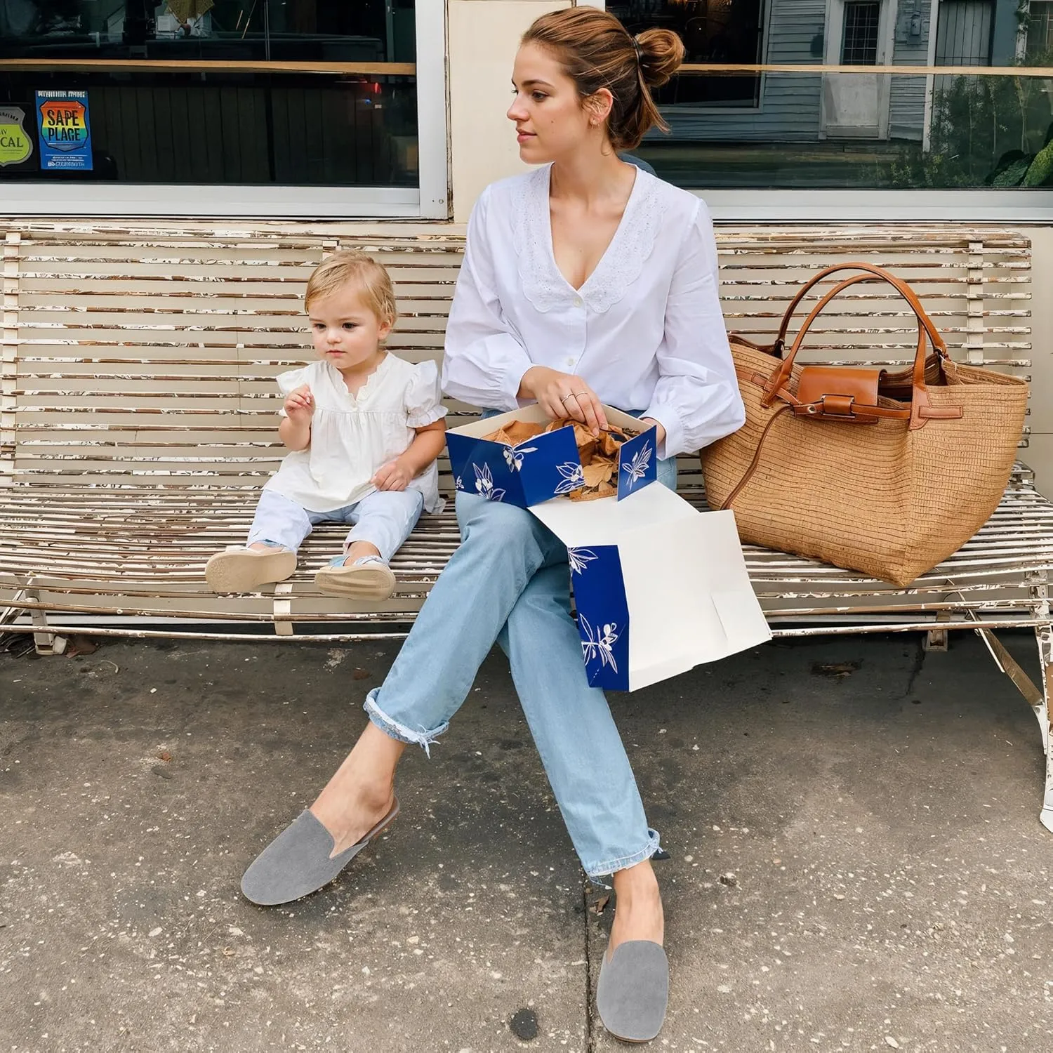 Ecetana Mules for Women Flats Shoes: Comfortable Slip On Casual Work Slides Round Toe Backless Loafers