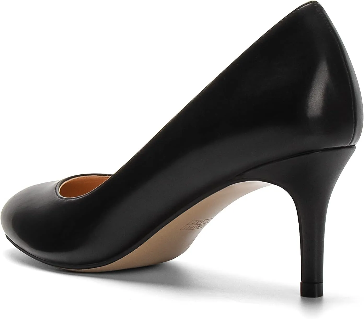 Eldof Women Kitten Heel Pumps - Round Toe 6.5cm Mid-Heel Court Shoes for Wedding, Party, Office